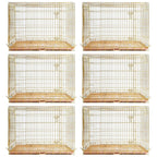 24-42" Copper Gold Wire Dog Crate GLD24/30/36/42