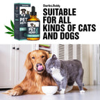 Hemp Oil for Dogs & Cats Anxiety Pain Stress & Sleep Support