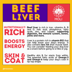 Beef Liver Dog Food Topper - Freeze Dried - Single Ingredient