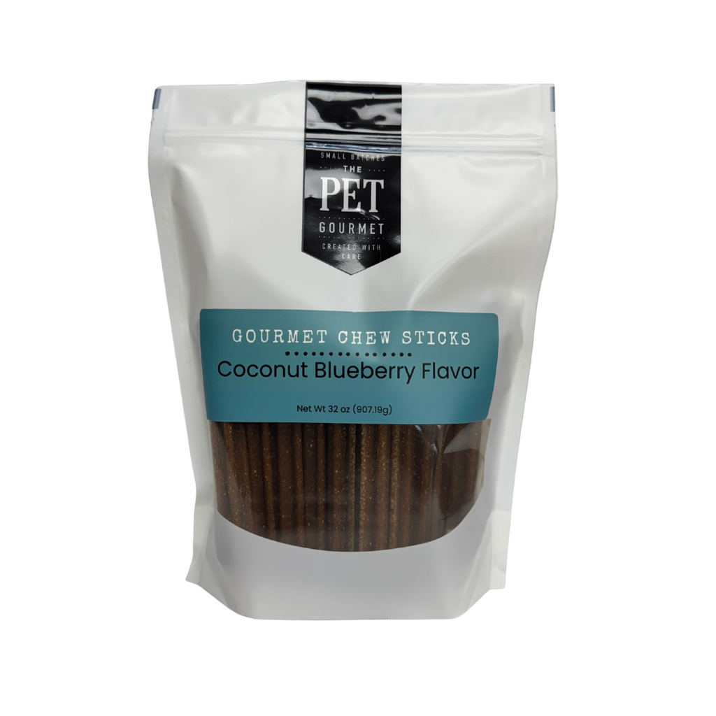 Coconut Blueberry Gourmet Chew Sticks for Dogs – 2 lb Bag