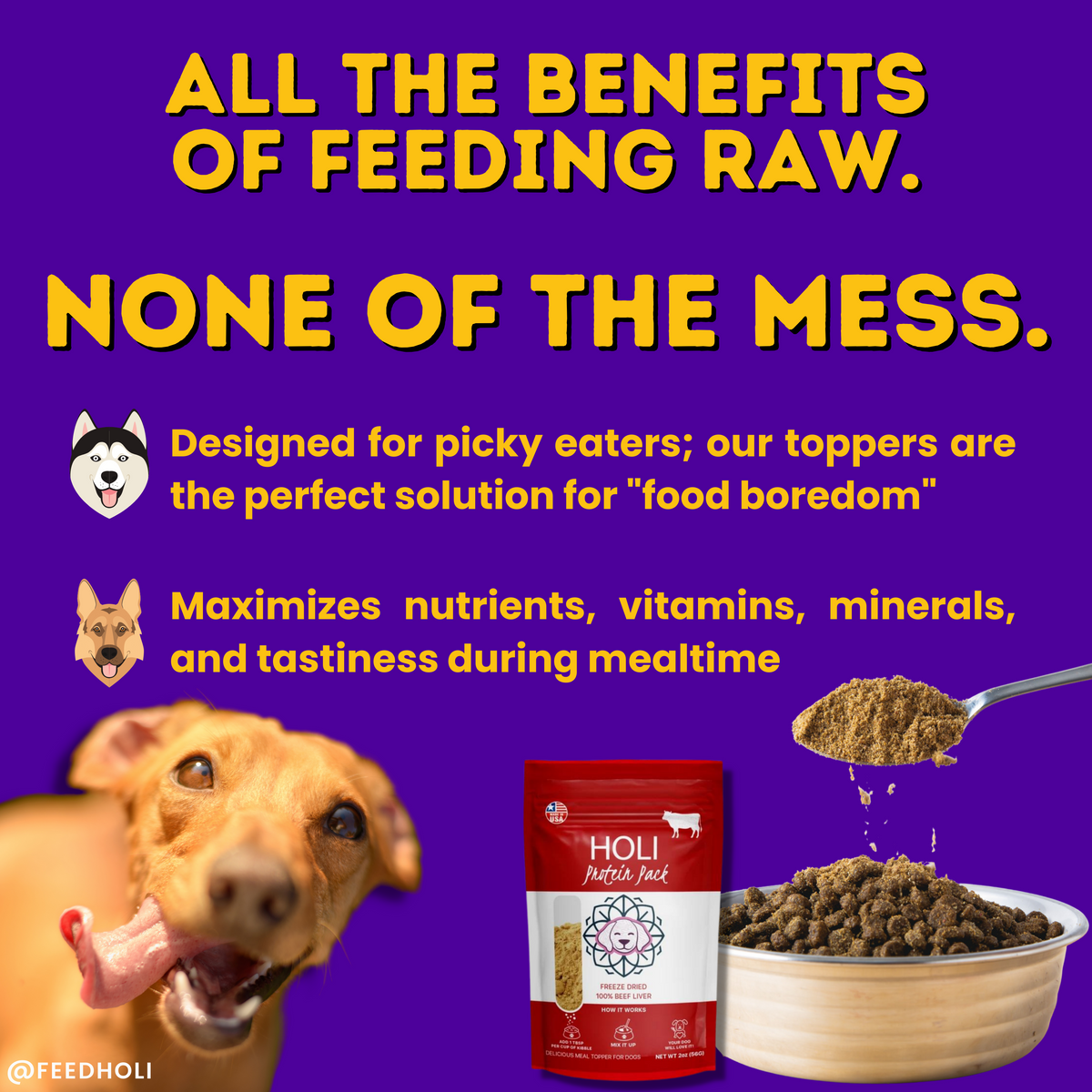Beef Liver Dog Food Topper - Freeze Dried - Single Ingredient