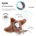 Hot Cat Interactive Toys Catnip Electric Pat Bird (with Catnip) Dog Cats Touch-Activated Squeaky Plush Toy Pet USB Rechargeable