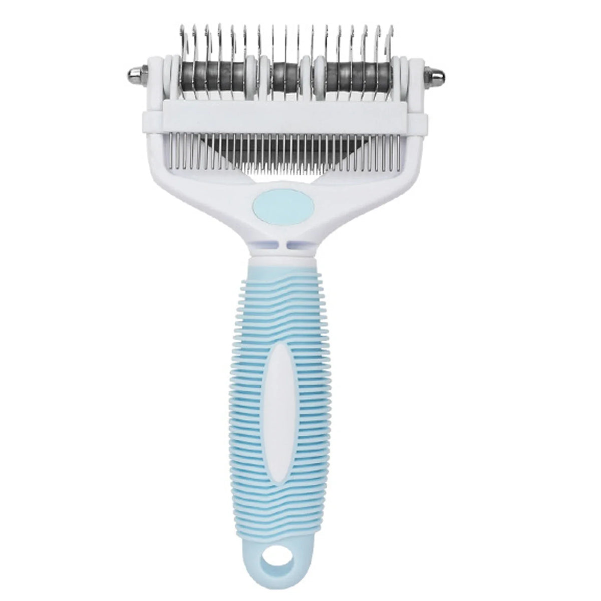 3 in 1 Pet grooming Hair Brush Dog Deshedding Remover Double Sided Shedding Comb with Stainless Steel Teeth Fur Knot Cutter