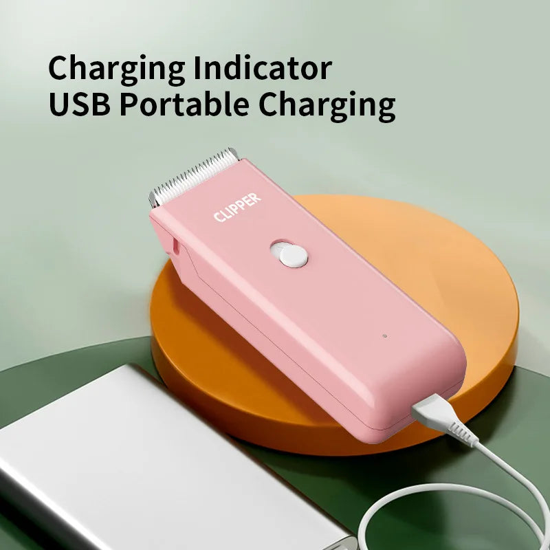 Professional Low Noise Eco Friendly Stainless Steel Battery Powered Pet Grooming Trimmer for Dogs USB Charging Worldwide Voltage