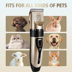 1set Pet Hair Clipper Haircut Trimmer Shaver Set for Rabbit Cat Dog Puppy Grooming Clipper Cutter Pet Supplies Electric Scissors