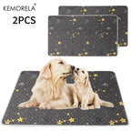 2PCS Dog Training Mats Reusable Pet Toilet Training Mats, Suitable For Car Seats, Floors And Home Use - Durable And Washable
