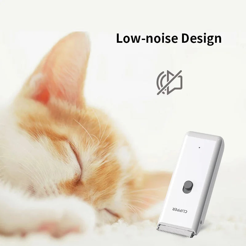 Professional Low Noise Eco Friendly Stainless Steel Battery Powered Pet Grooming Trimmer for Dogs USB Charging Worldwide Voltage