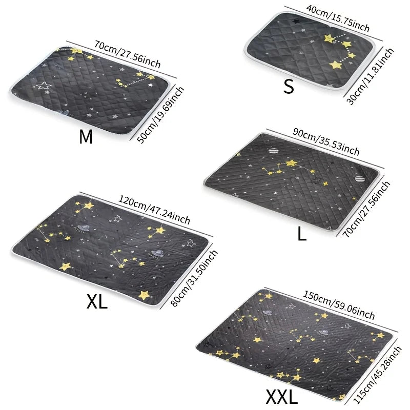2PCS Dog Training Mats Reusable Pet Toilet Training Mats, Suitable For Car Seats, Floors And Home Use - Durable And Washable