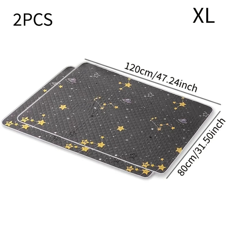 2PCS Dog Training Mats Reusable Pet Toilet Training Mats, Suitable For Car Seats, Floors And Home Use - Durable And Washable