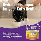 72 Packs - Wellness Complete Health Pate Adult Wet Cat Food, Natural, Protein-Rich, Grain Free