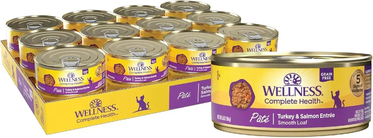 72 Packs - Wellness Complete Health Pate Adult Wet Cat Food, Natural, Protein-Rich, Grain Free