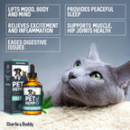 Hemp Oil for Dogs & Cats Anxiety Pain Stress & Sleep Support