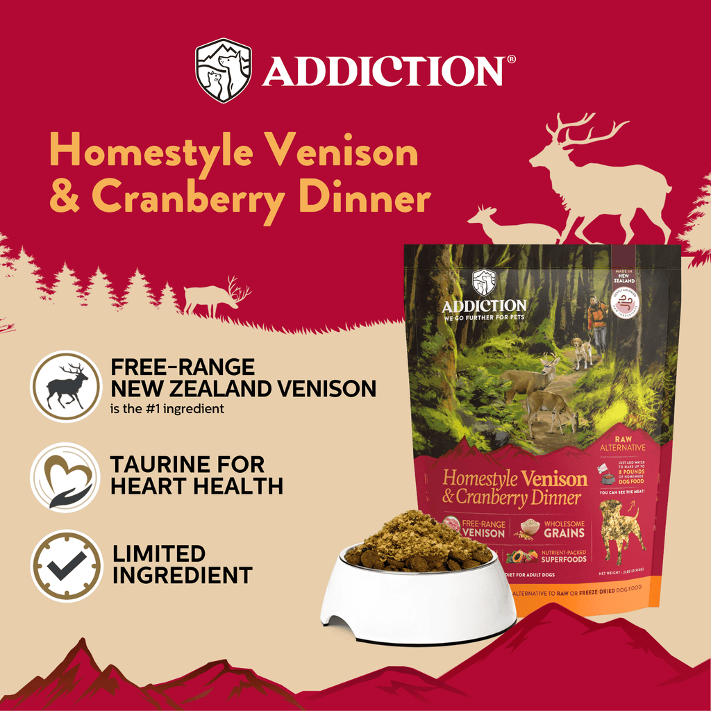 Homestyle Venison & Cranberry Dinner Air-Dried Dog Food