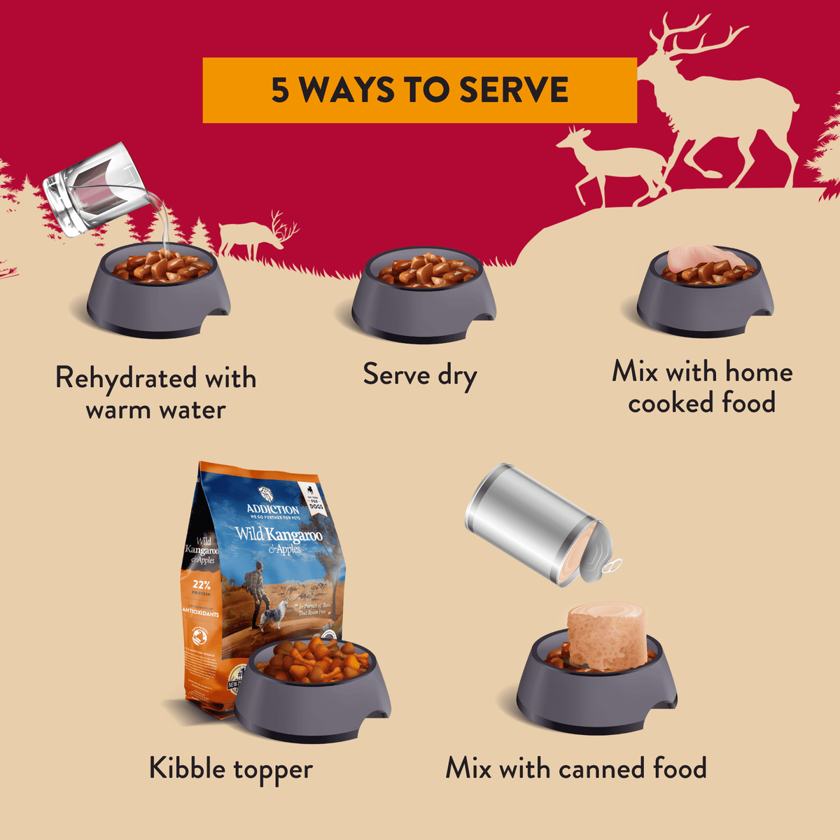 Homestyle Venison & Cranberry Dinner Air-Dried Dog Food
