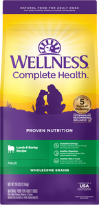 Wellness Complete Health Adult Lamb and Barley Dog Food
