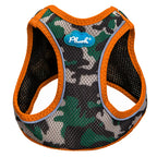 Plush Step In Air Mesh Harness - Camo/Orange