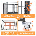 42" Stackable Dog Crate 43S+WHLP02