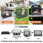 37" Stackable Heavy Duty Dog Kennel 371D08