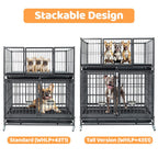 42" Stackable Dog Crate 43S+WHLP02
