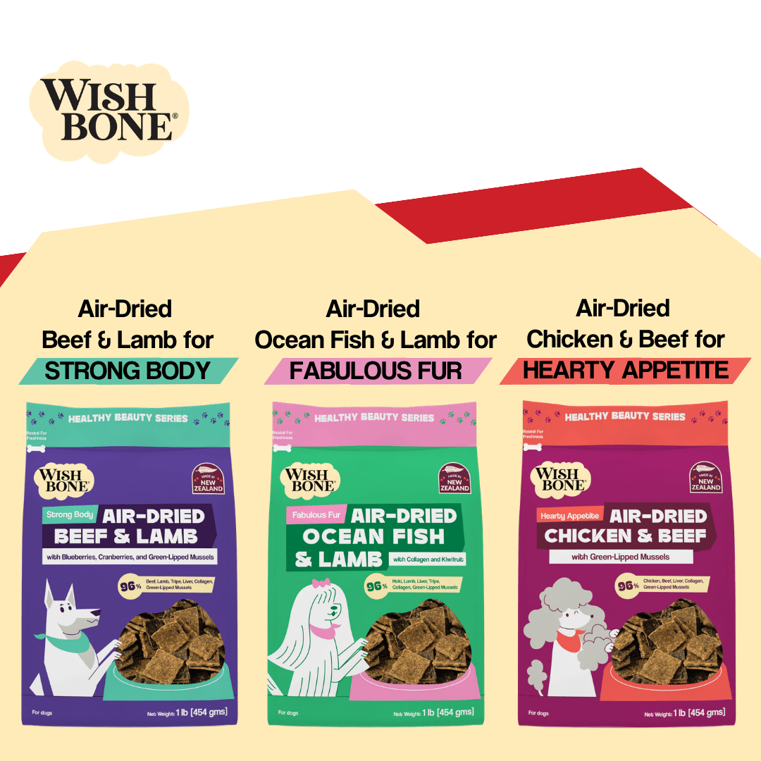 Wishbone Air-Dried Lamb Recipe Dog Food - 454g