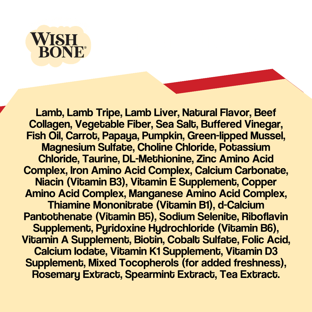 Wishbone Air-Dried Lamb Recipe Dog Food - 454g