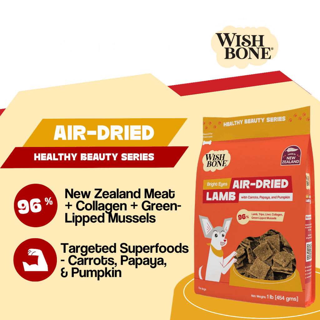 Wishbone Air-Dried Lamb Recipe Dog Food - 454g