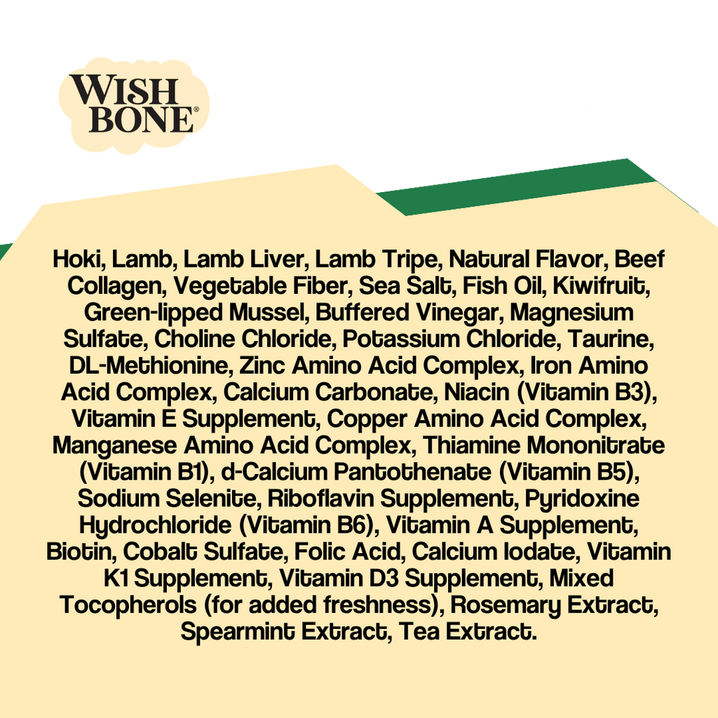Wishbone Air-Dried Ocean Fish & Lamb Recipe Dog Food - 454g