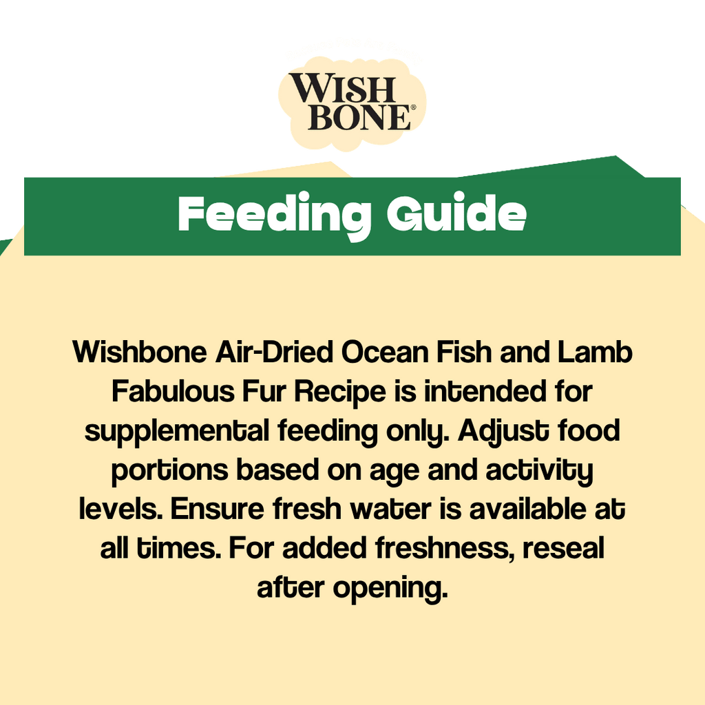 Wishbone Air-Dried Ocean Fish & Lamb Recipe Dog Food - 454g