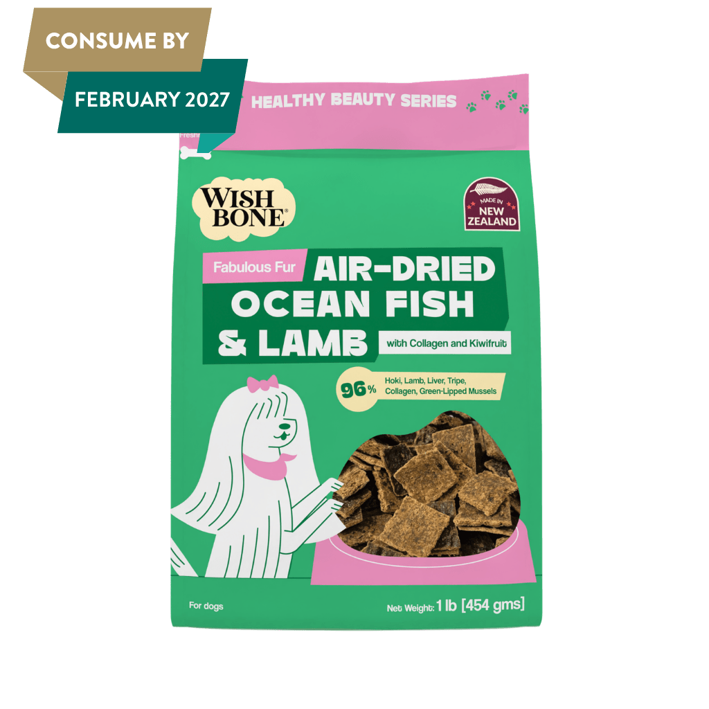 Wishbone Air-Dried Ocean Fish & Lamb Recipe Dog Food - 454g
